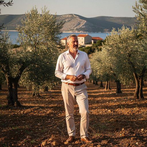 Umirujuća scena s čajem od maslinovog lista, svježim voćem i prirodnim sastojcima